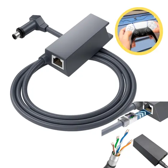 Adaptador RJ45 para Starlink – Puerto RJ45 para Conectar por Cable – Ideal para Routers, Switches y Redes LAN