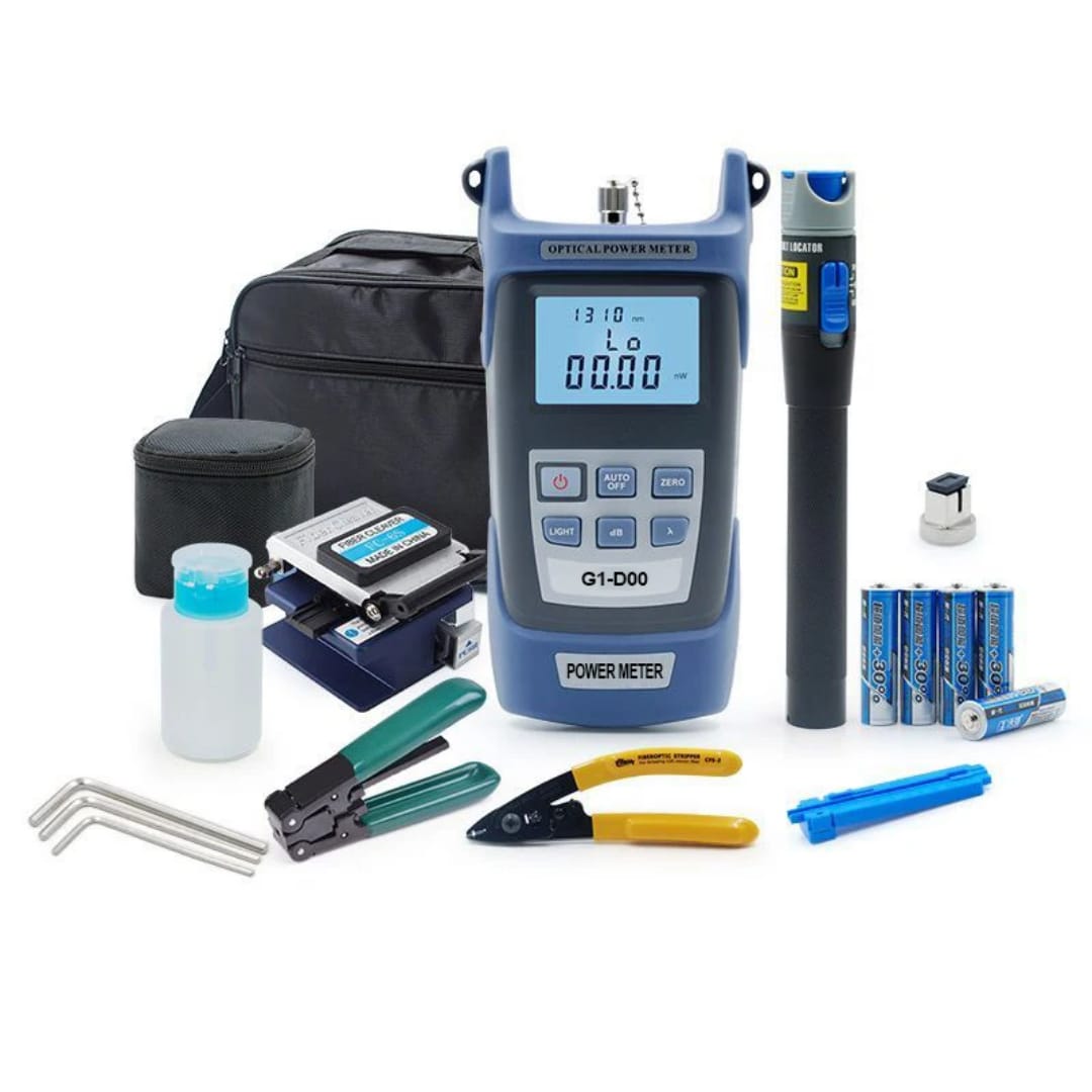 Kit de Instalación de Fibra Óptica – Herramientas Profesionales FTTH