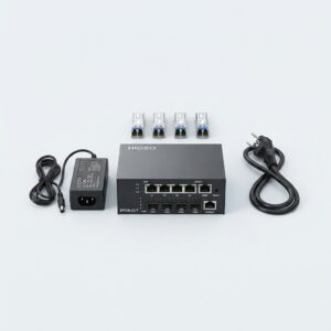 Mini OLT 4PON Hioso con 4 sfp +10dbi – Mini OLT Profesional para ISP y FTTH