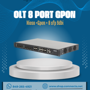 olt 8 port Gpon - Hioso+Gpon+8 sfp 10dbi