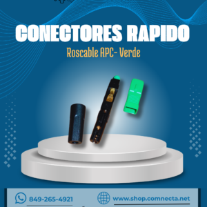 10 conectores Rápido Roscable APC - Verde