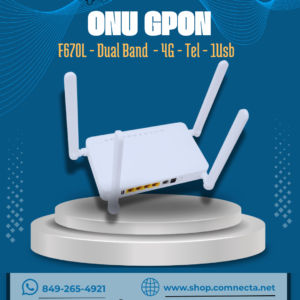 ONU GPON F670L - Dual Band - 4G - TeL - 1Usb